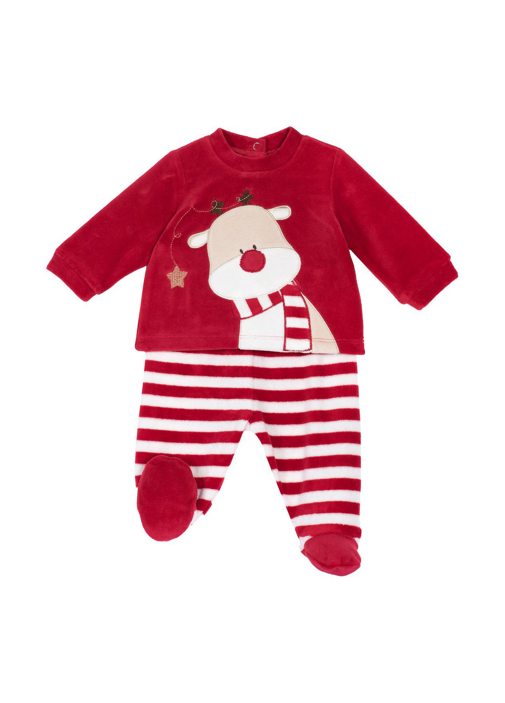 Красный демисезонный костюм (джемпер, ползунки) Chicco