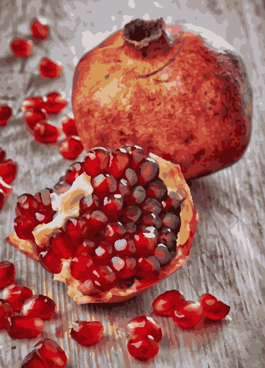 Картины по номерам "Гранаты" 40*50см No Brand (254583990)