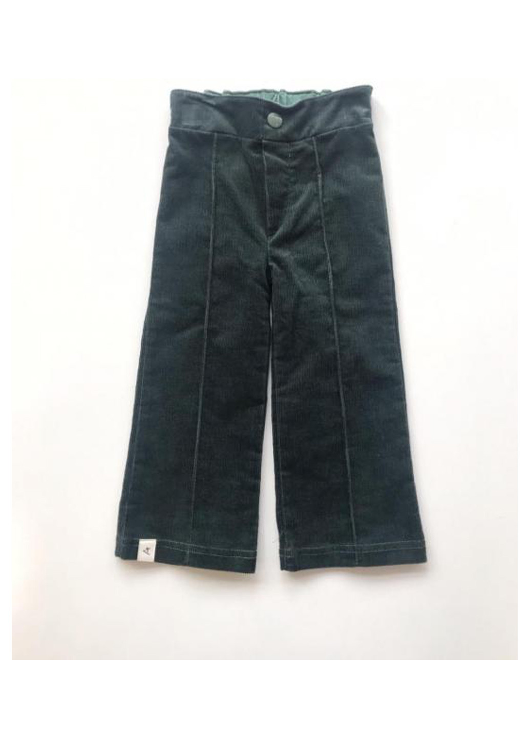 Серо-зеленые кэжуал демисезонные клеш брюки Alba