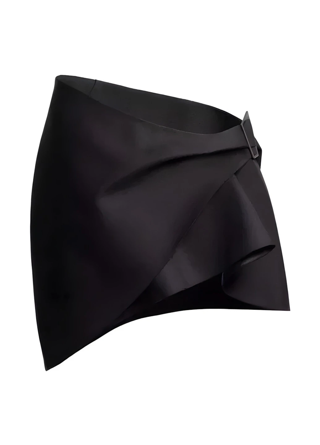 Черная кэжуал однотонная юбка H&M х Mugler