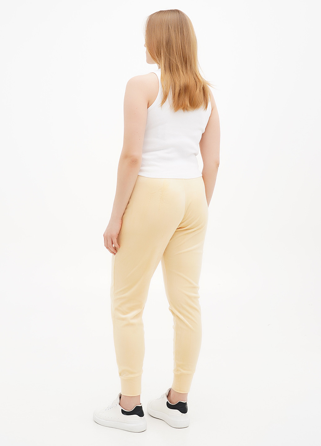 Светло-желтые кэжуал демисезонные джоггеры брюки H&M