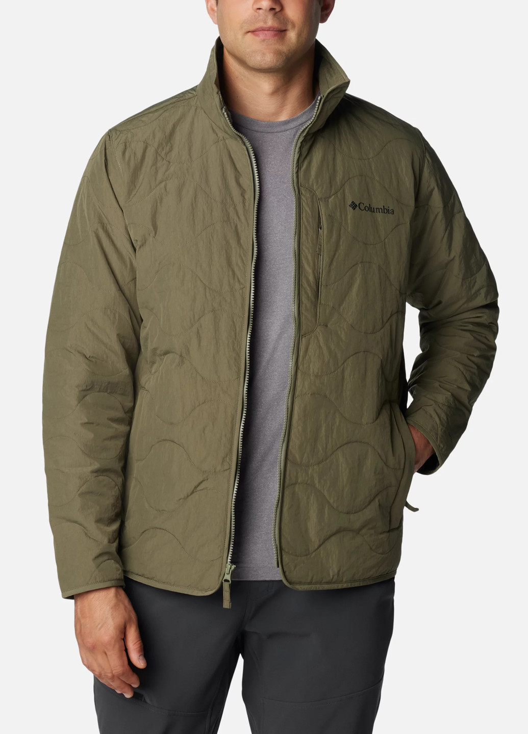 Зеленая демисезонная куртка Columbia