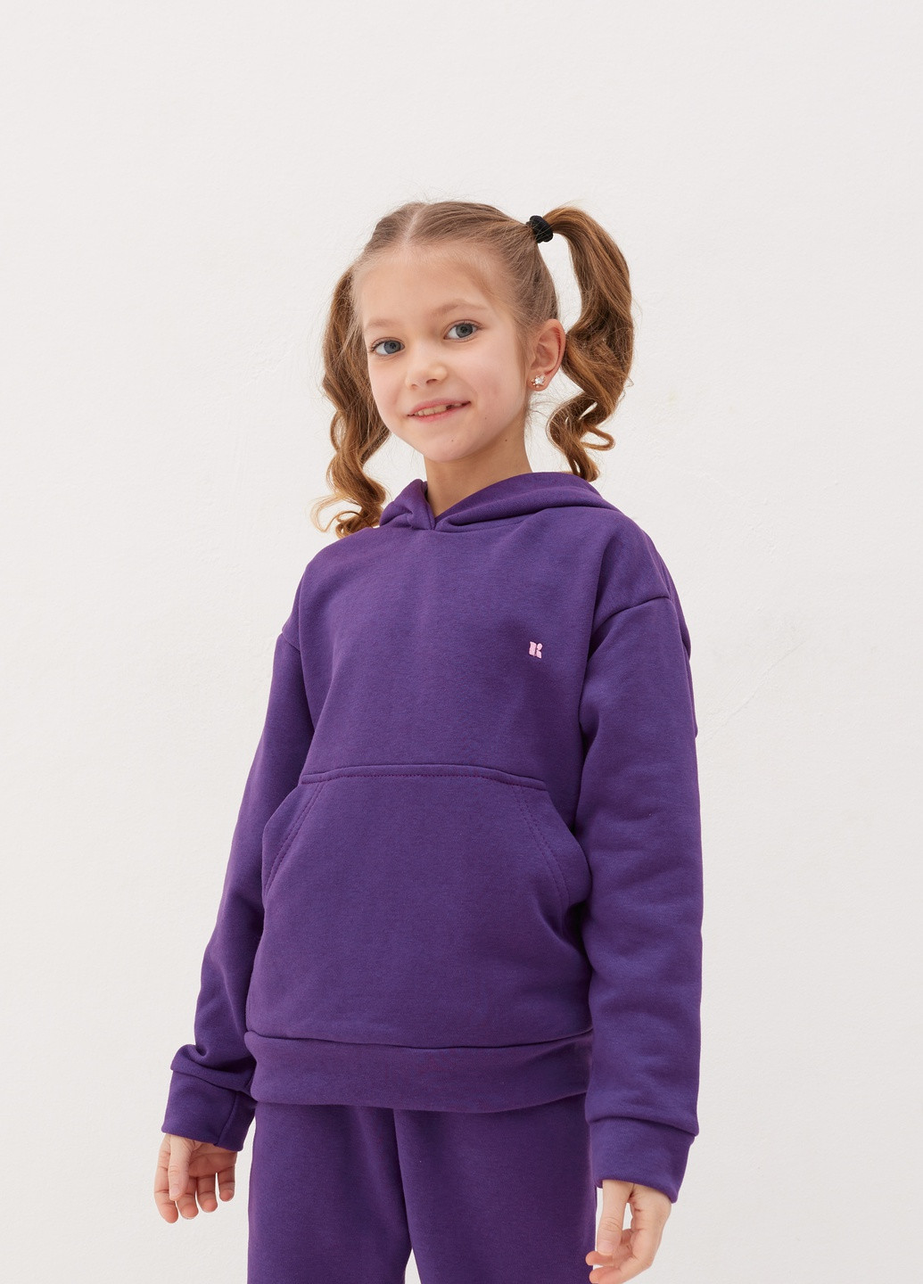 Темно-фіолетовий демісезонний дитячий спортивний повсякденний костюм beauty Kindamor весна-осень 2022