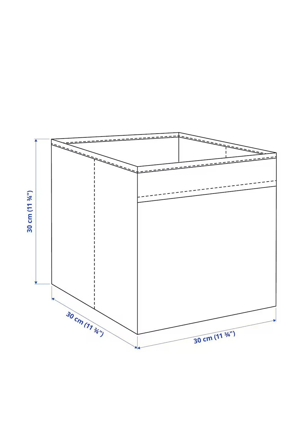 Коробка, 30х30х30 см IKEA (265796012)