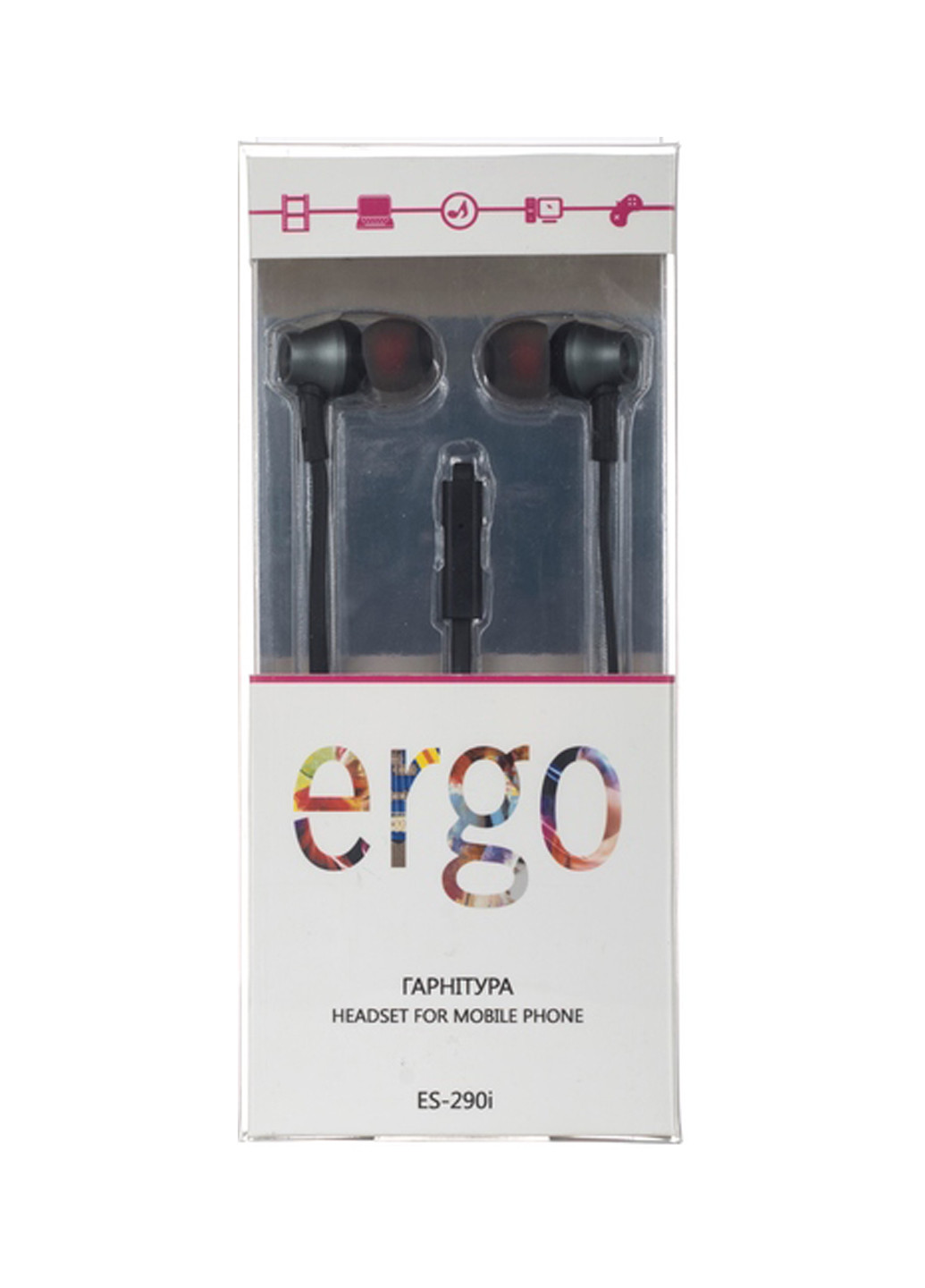 Навушники ES-290i Сірий Ergo es-290i серый (135029087)