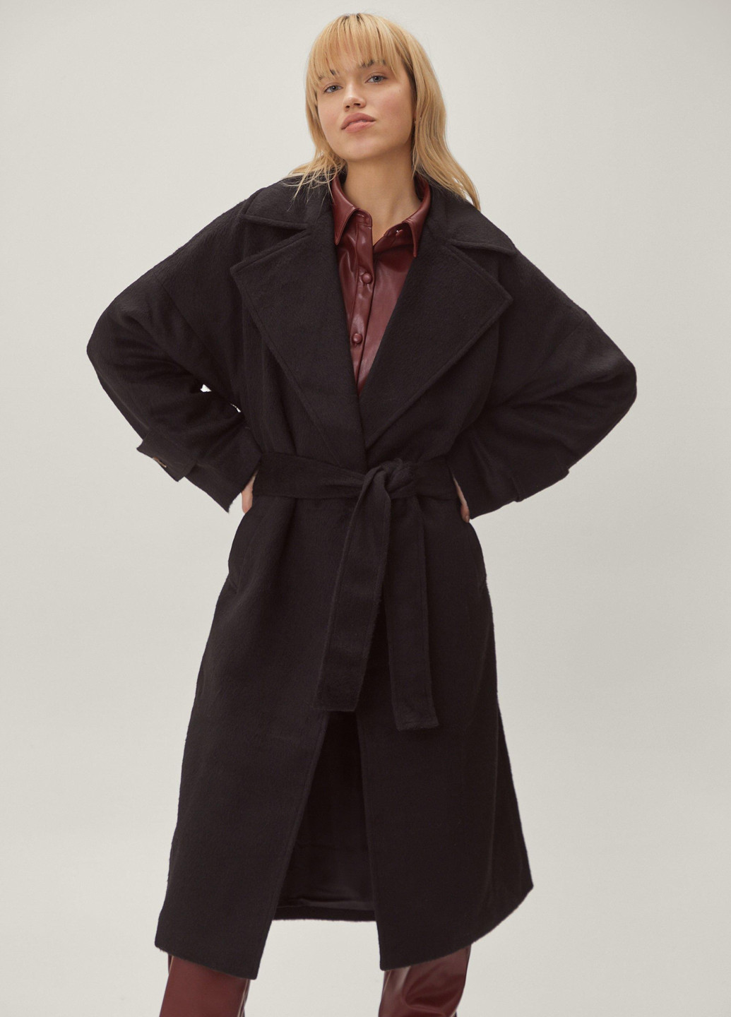 Чорне демісезонне Пальто Nasty Gal