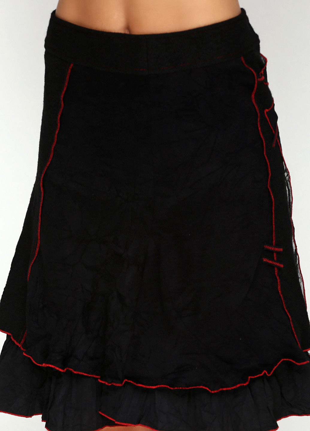 Черная кэжуал однотонная юбка ME Paris с высокой талией