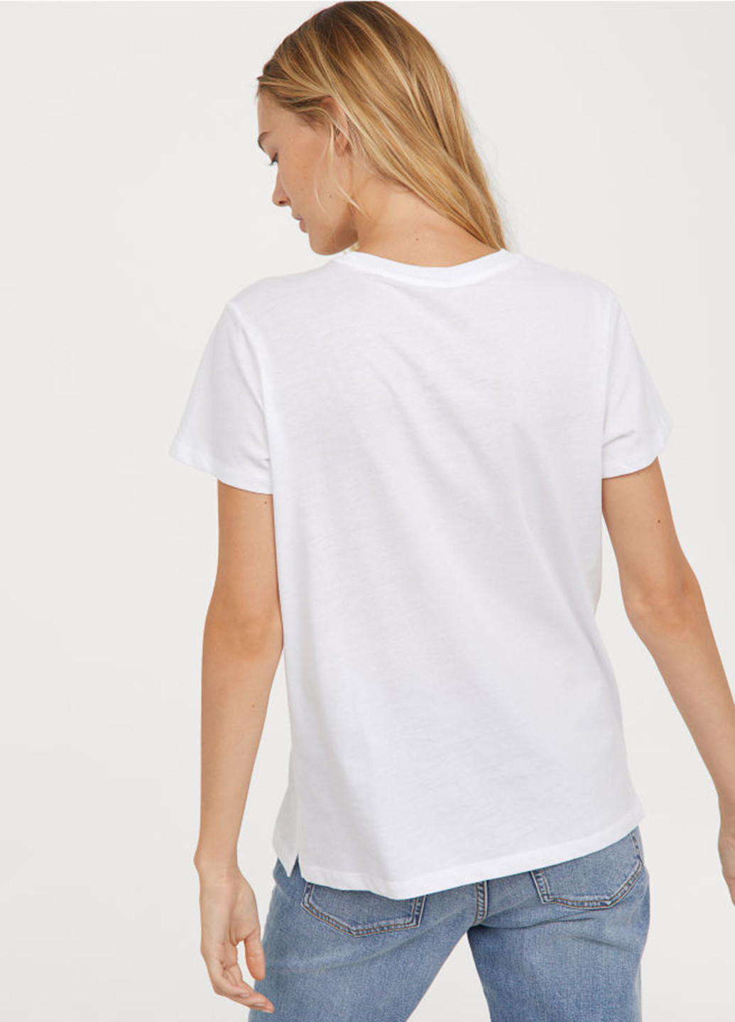 Білосніжна літня футболка H&M
