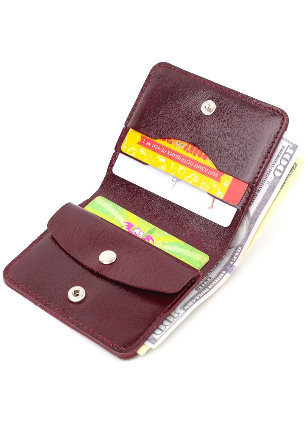 Портмоне кожаное женское 9,3х9,5х1,3 см Shvigel (255375078)