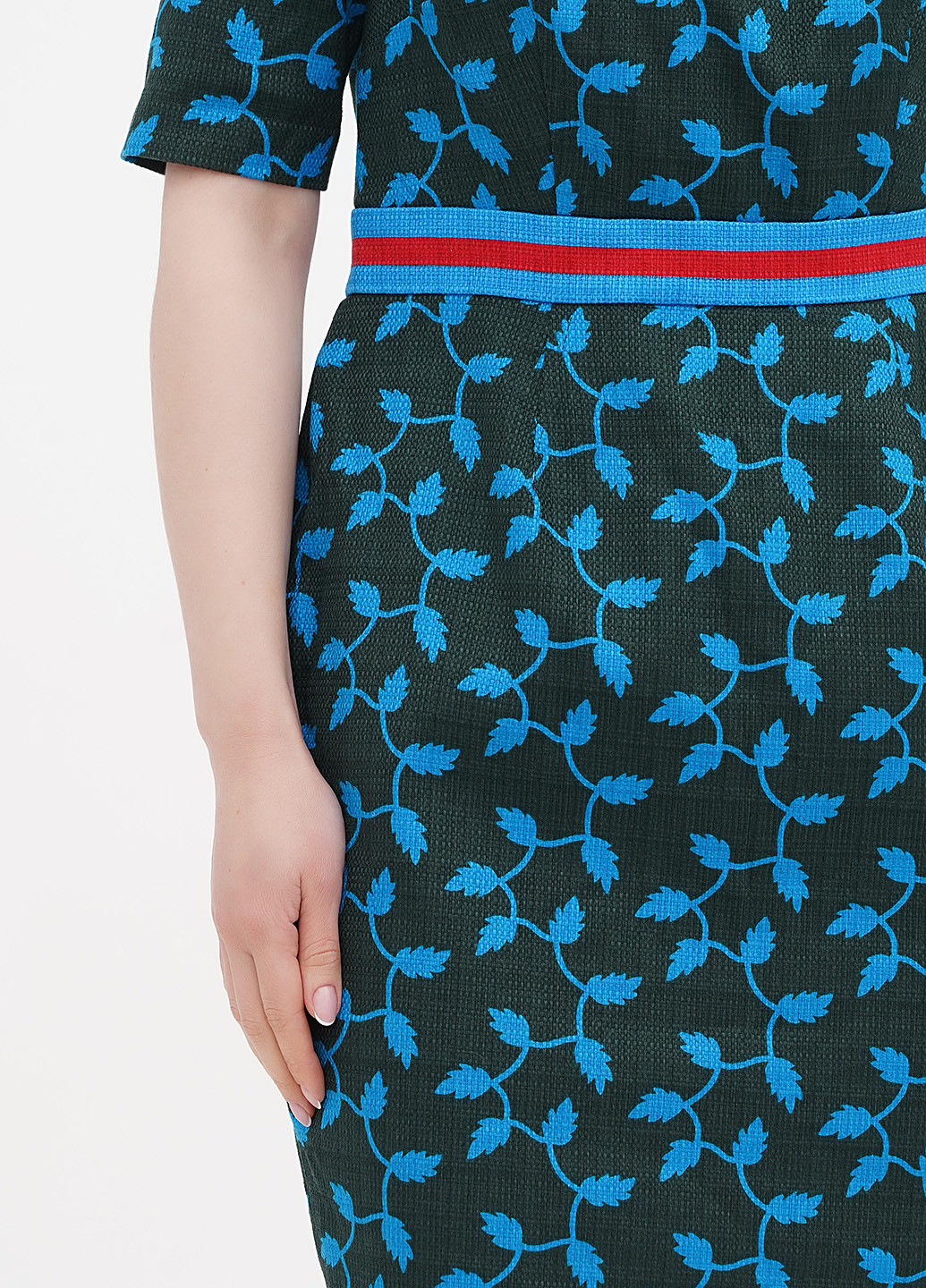 Темно-синее кэжуал платье футляр Boden с цветочным принтом