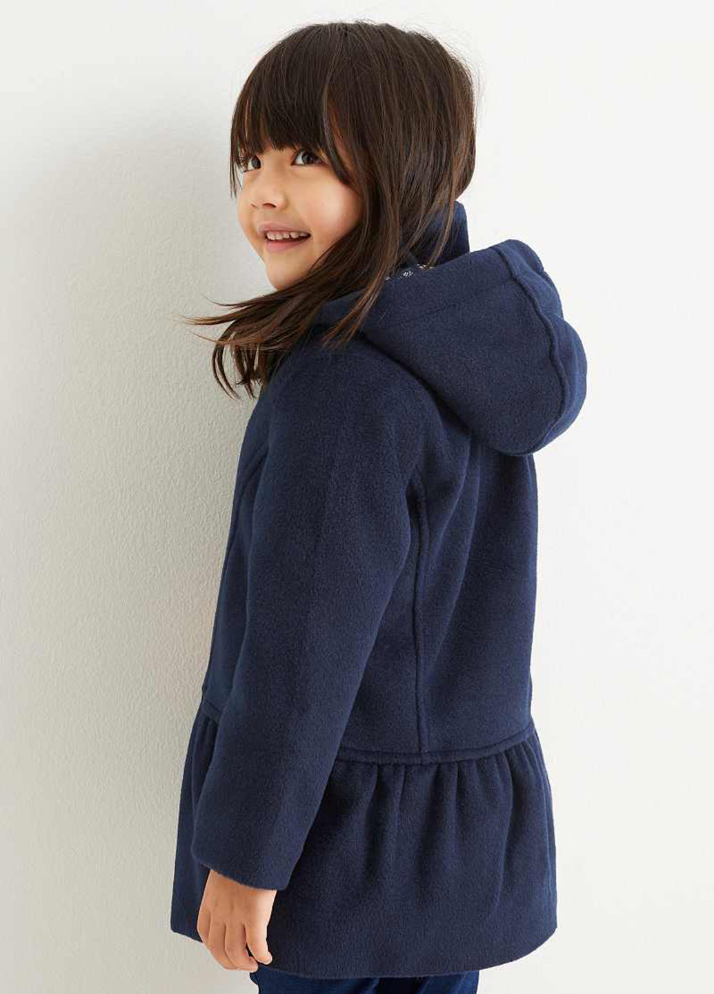 Темно-синє демісезонне Пальто однобортне C&A