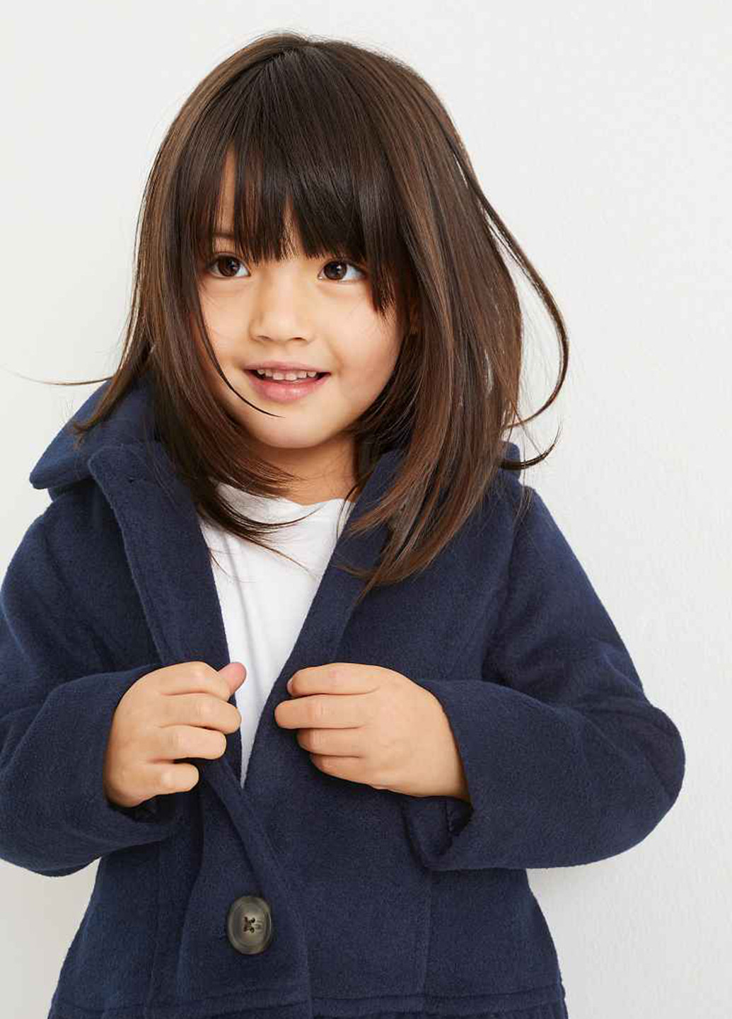 Темно-синє демісезонне Пальто однобортне C&A