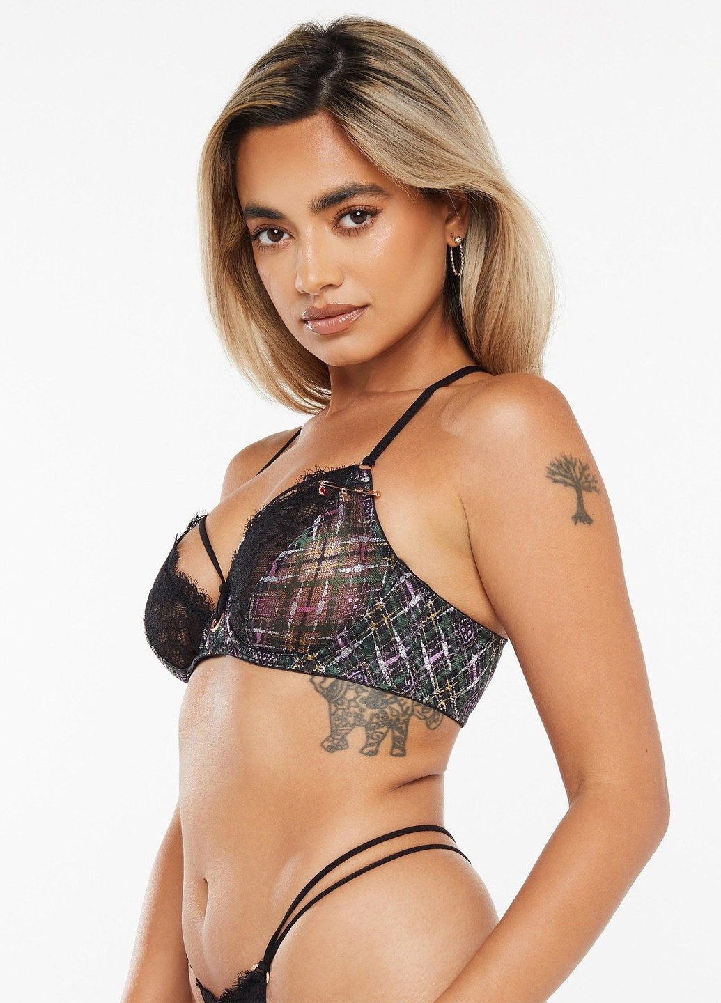 Комбинированный бюстгальтер Savage X Fenty с косточками вискоза