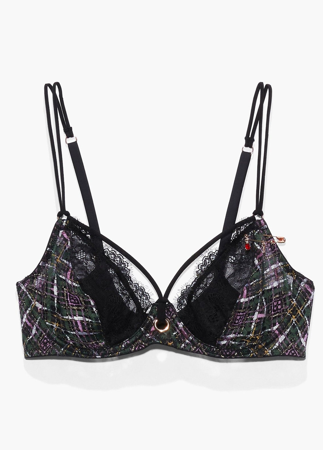 Комбинированный бюстгальтер Savage X Fenty с косточками вискоза