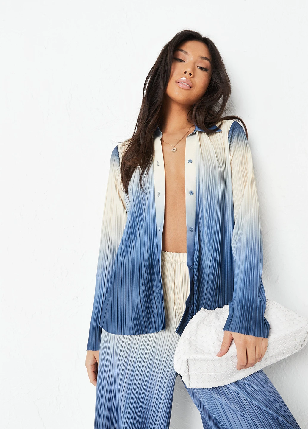 Синяя блуза Missguided