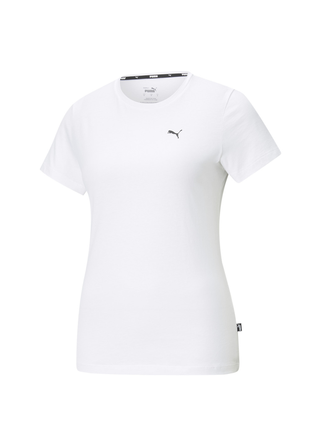 Белая всесезон футболка essentials small logo women’s tee Puma