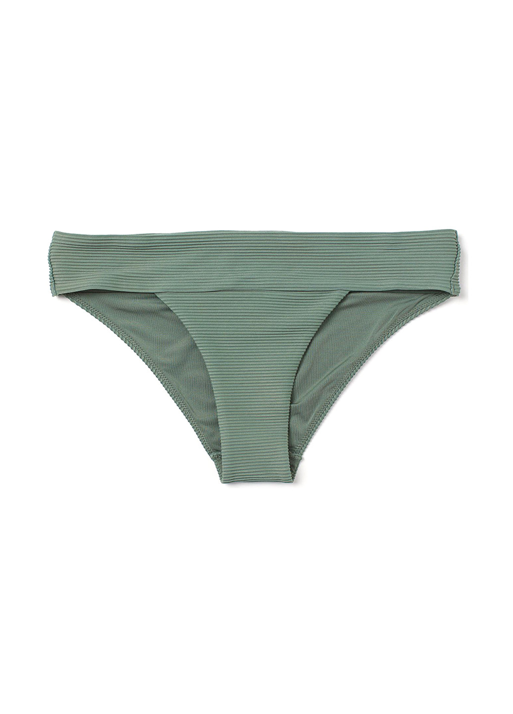 Зеленые купальные трусики-плавки однотонные H&M