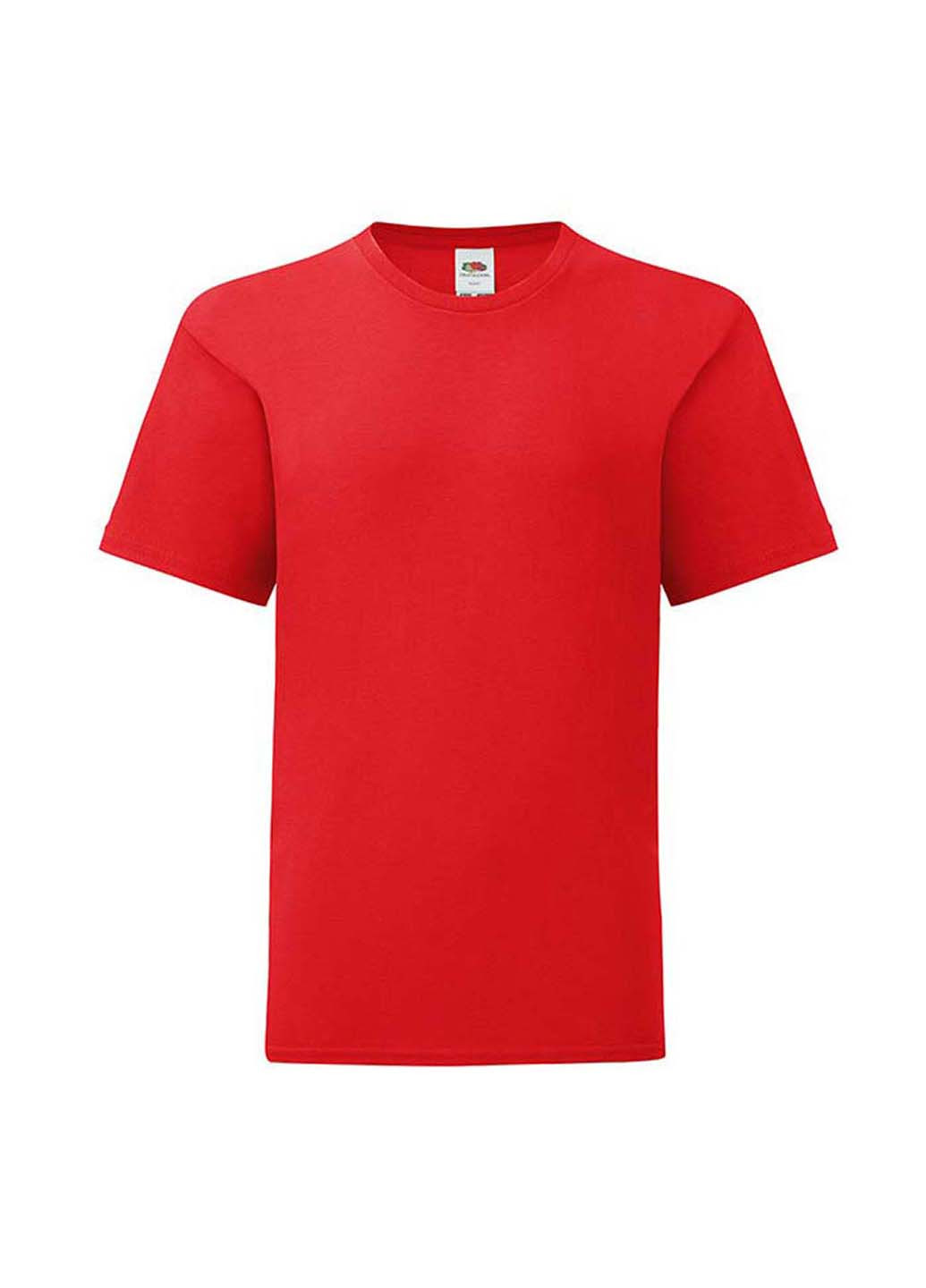 Красная демисезонная футболка Fruit of the Loom 61023040128