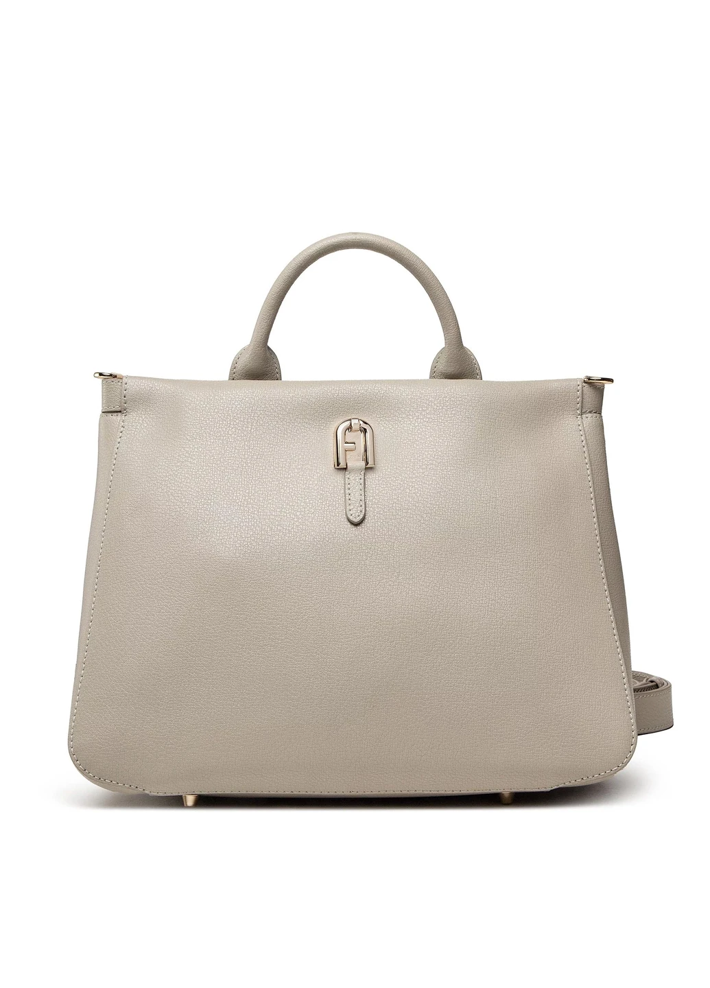 Женская кожанная сумка WB00345AX0732M7Y00 Светло-серая Furla PALAZZO S TOTE (252863973)