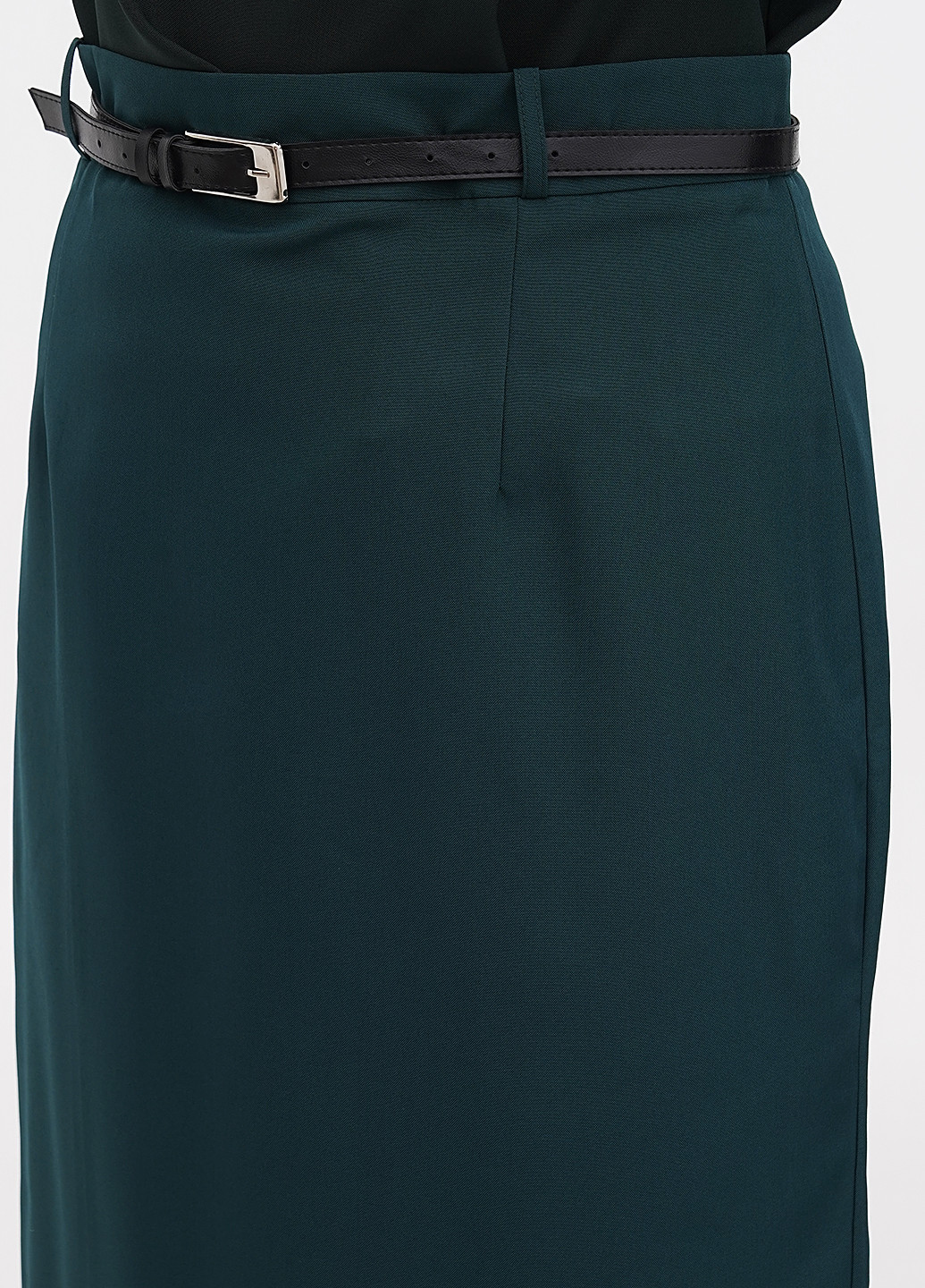 Темно-зеленая кэжуал однотонная юбка Maurini
