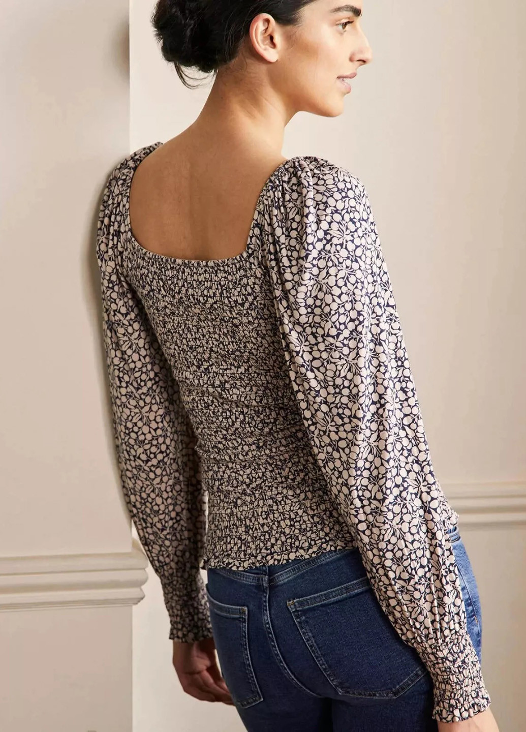 Комбинированная блуза Boden