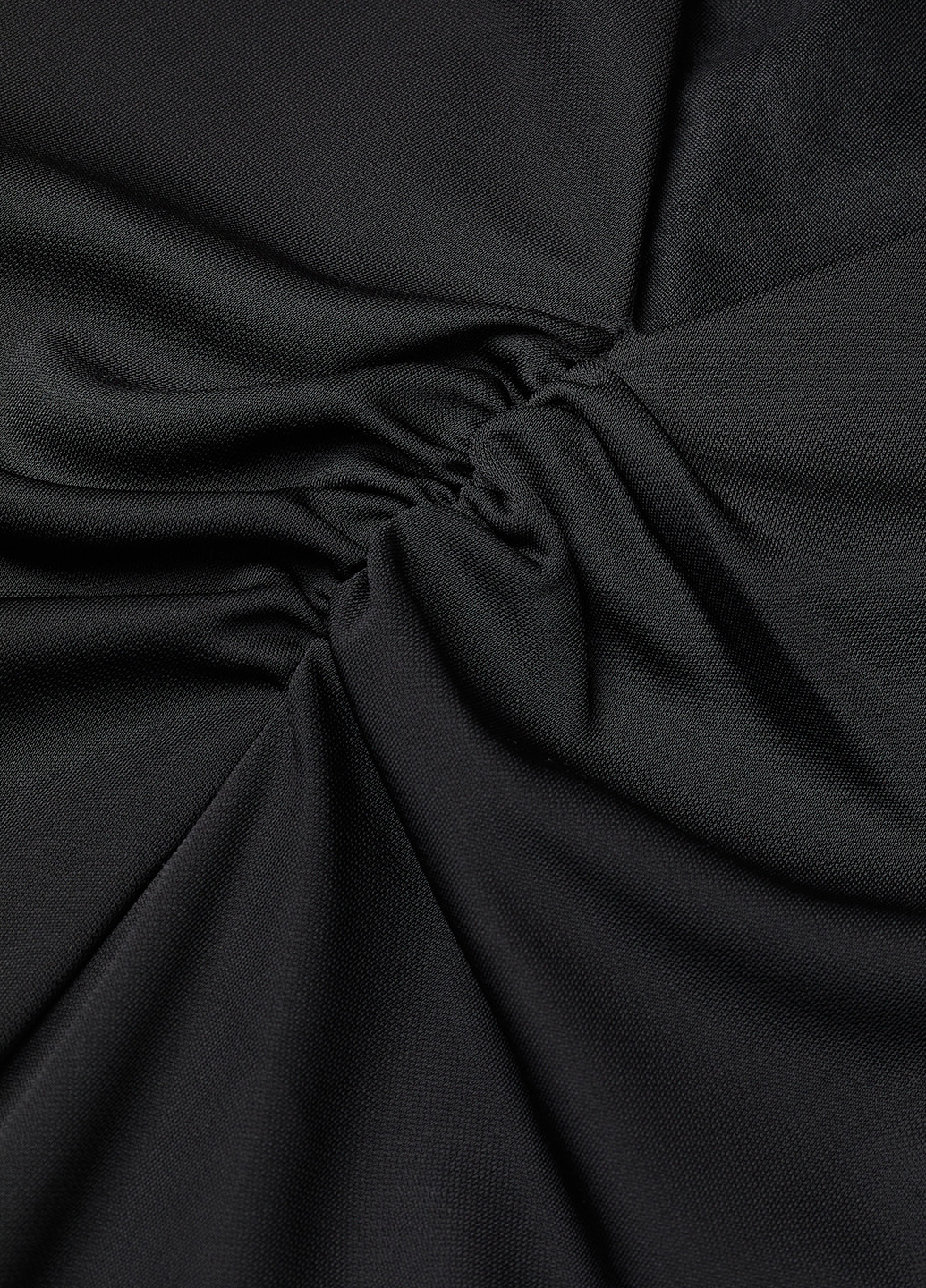 Черное кэжуал платье а-силуэт, клеш H&M однотонное