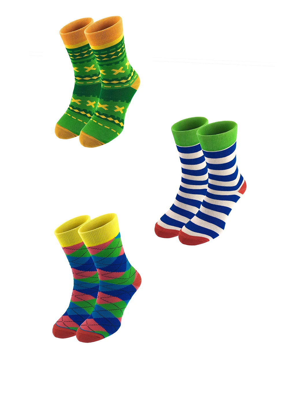 Комбіновані шкарпетки (3 пари) Mo-Ko-Ko Socks смужки (25064170)