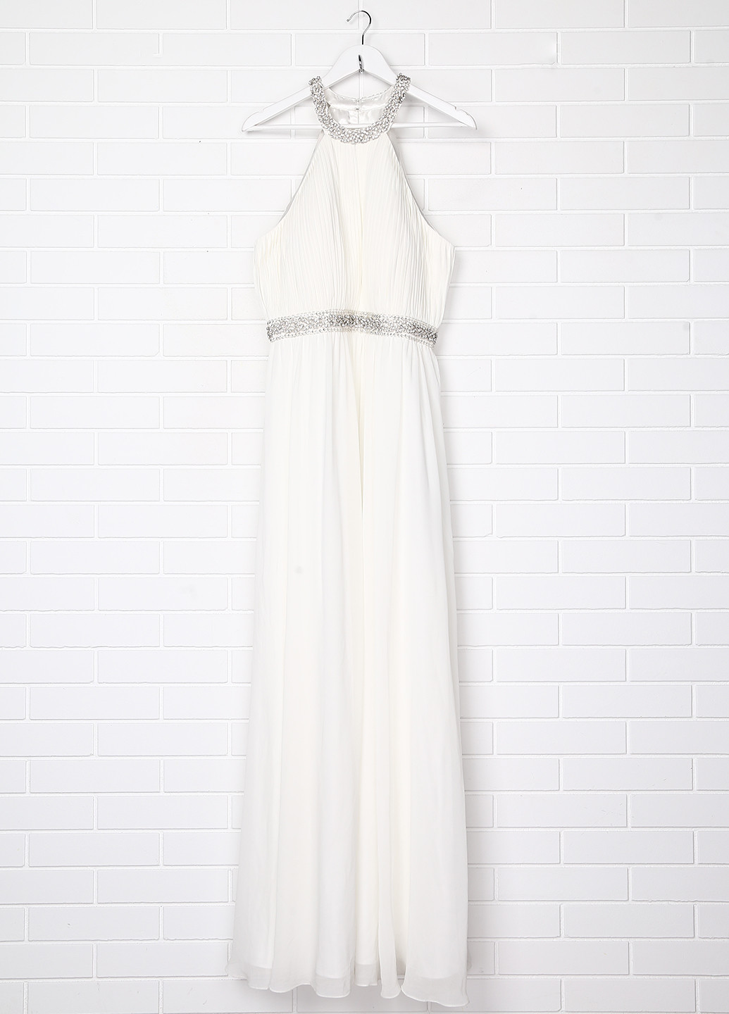 Белое вечернее платье Mascara однотонное