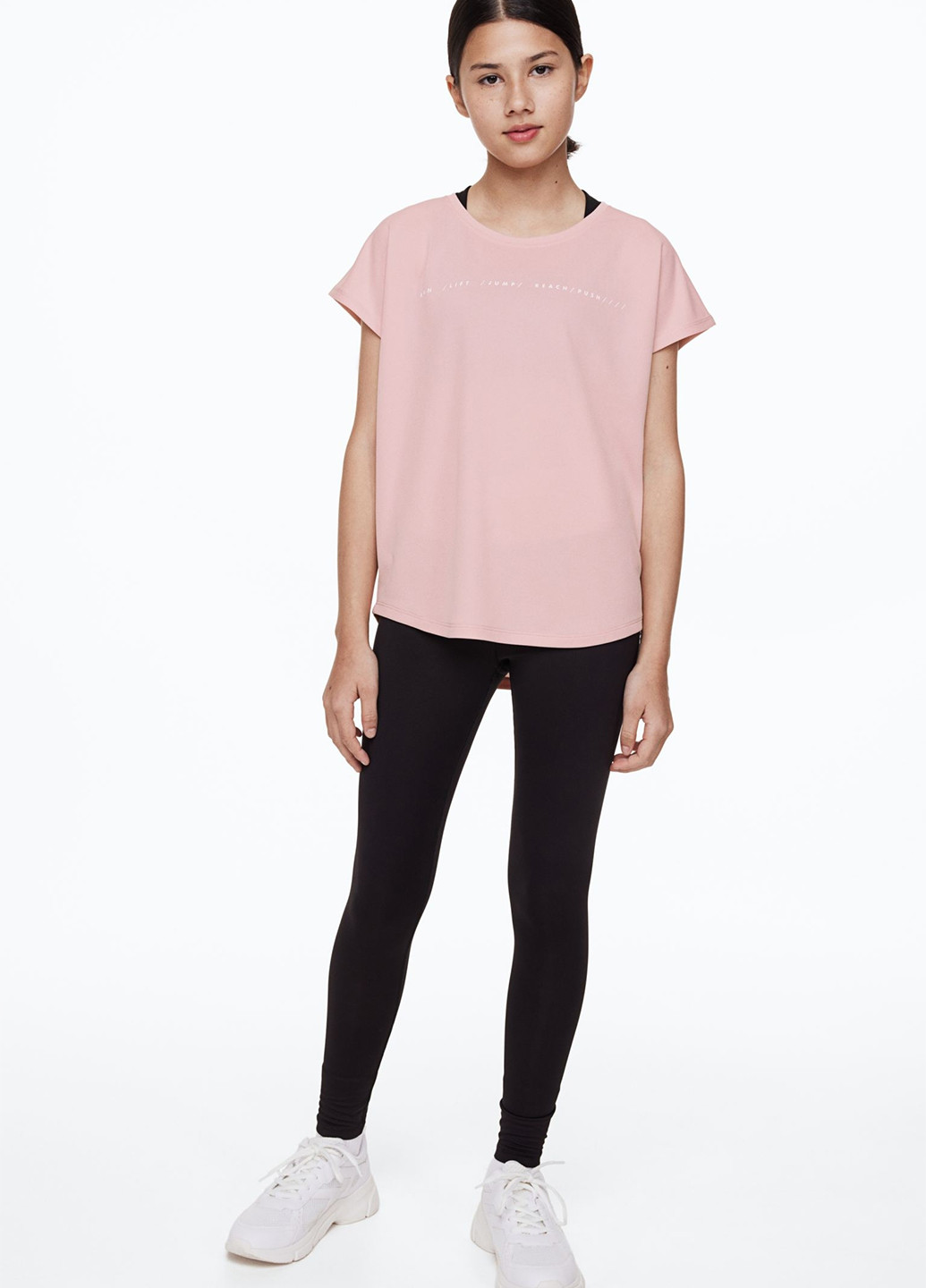 Розовая демисезонная футболка H&M