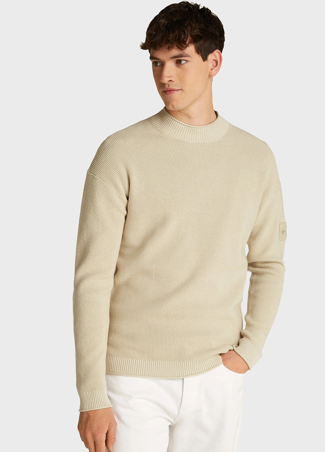 Бежевый зимний джемпер джемпер Calvin Klein Jeans