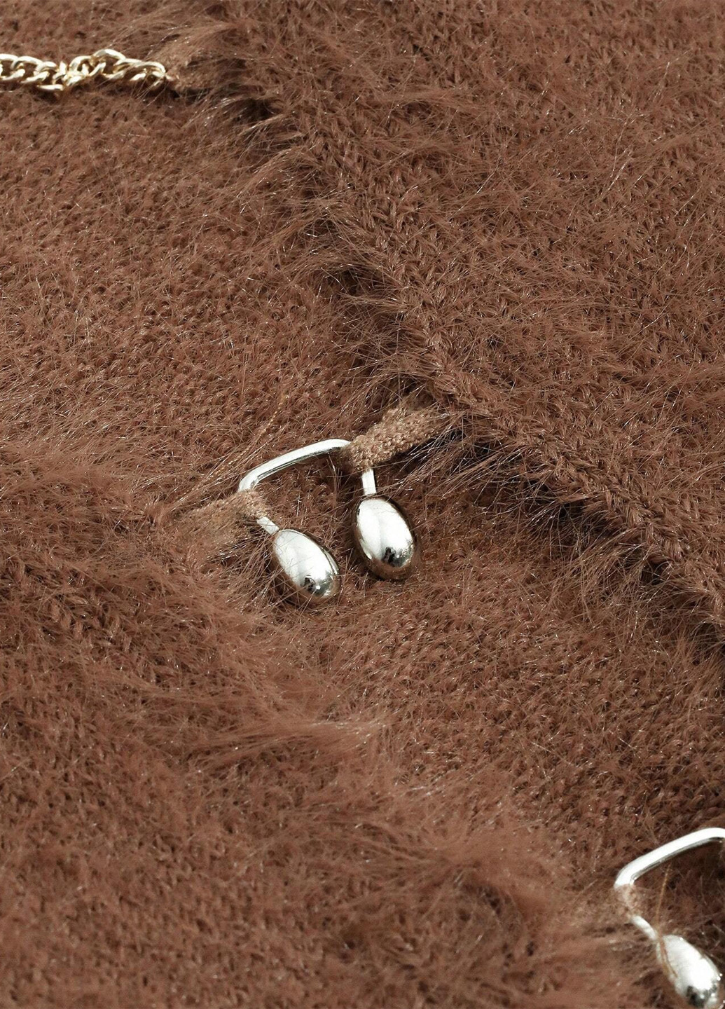 Коричневый демисезонный кардиган SHEIN