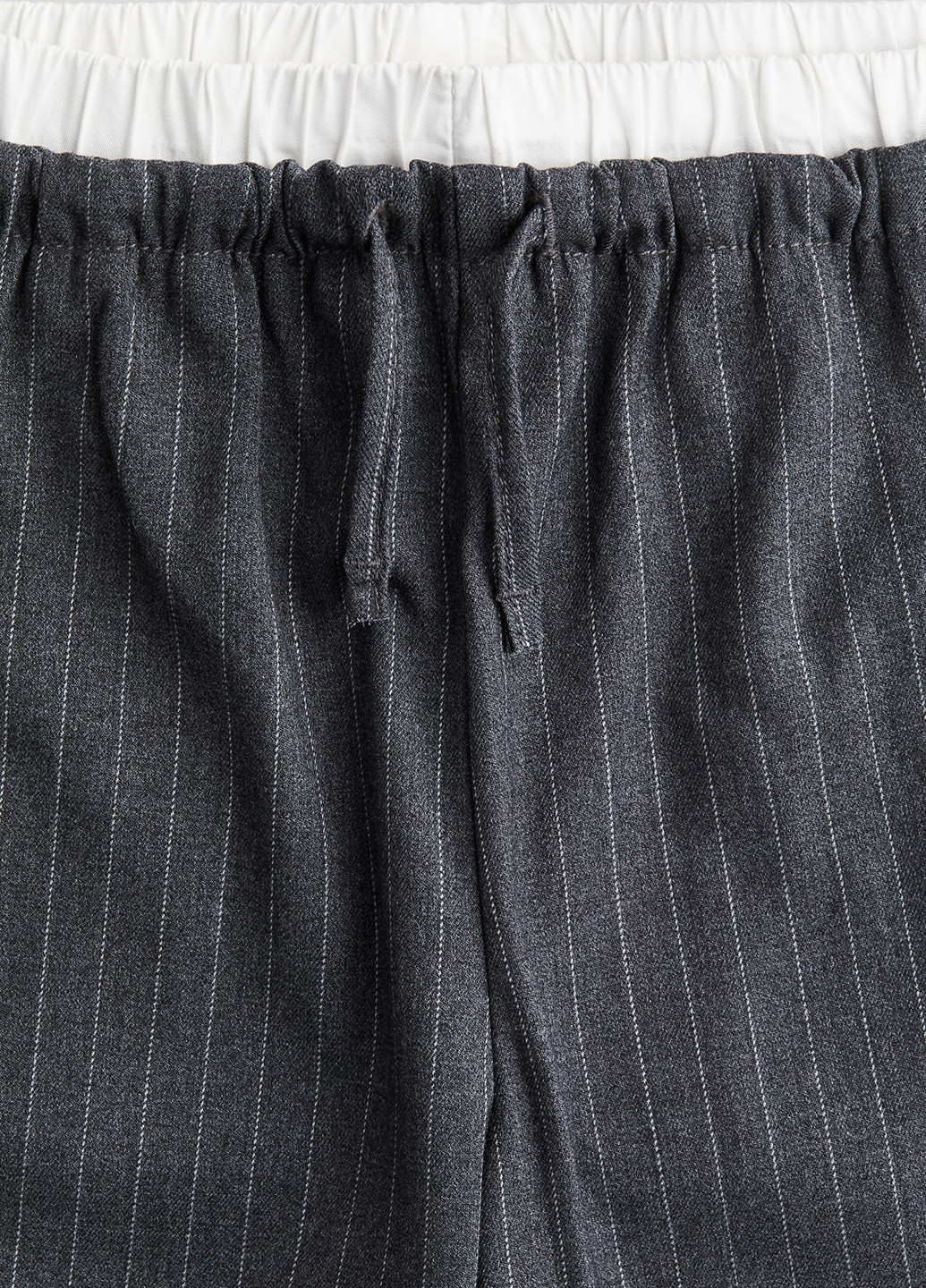 Темно-серые кэжуал демисезонные палаццо брюки H&M