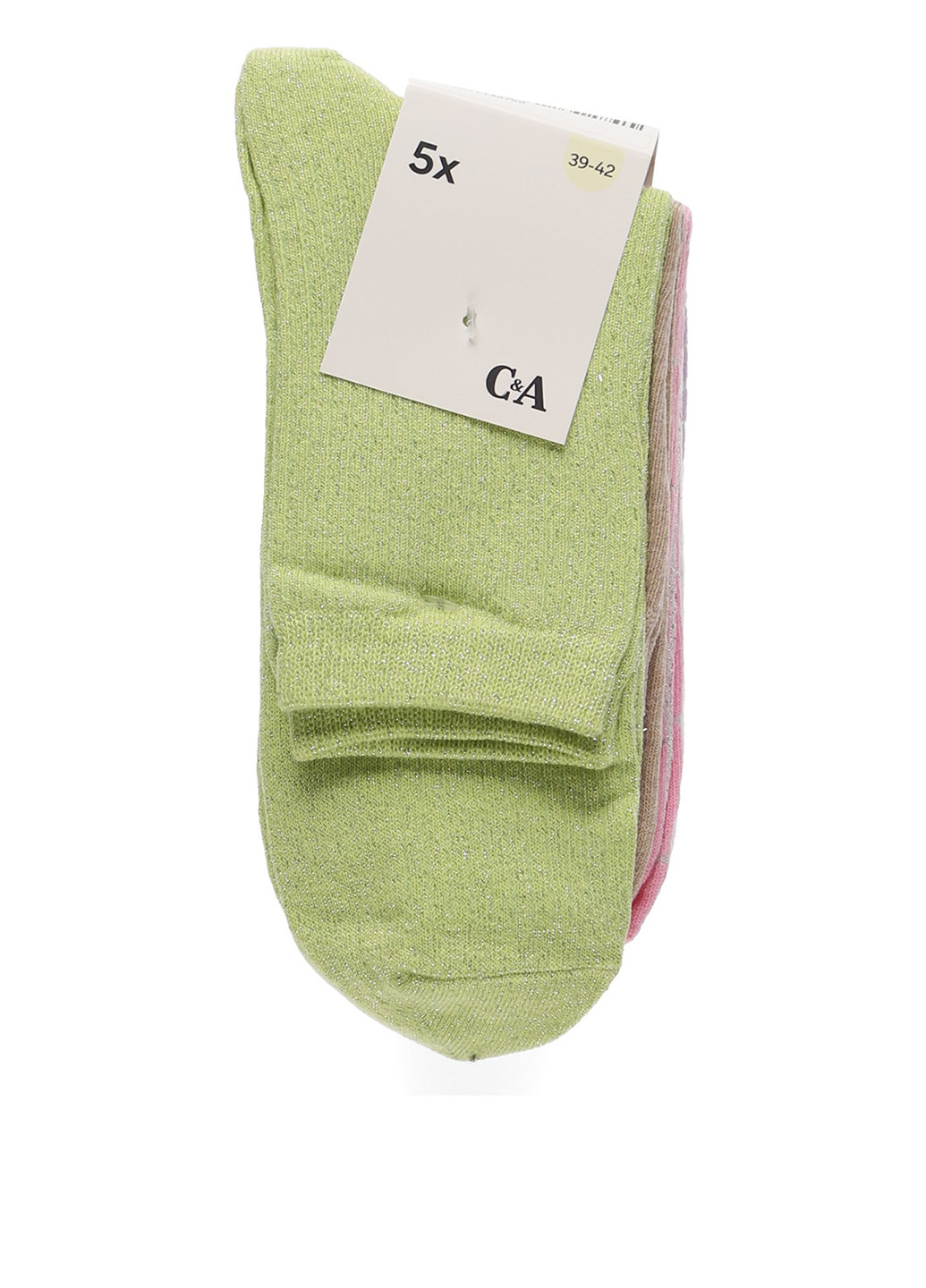 Комбинированные носки (5 пар) C&A полоска (323024086)