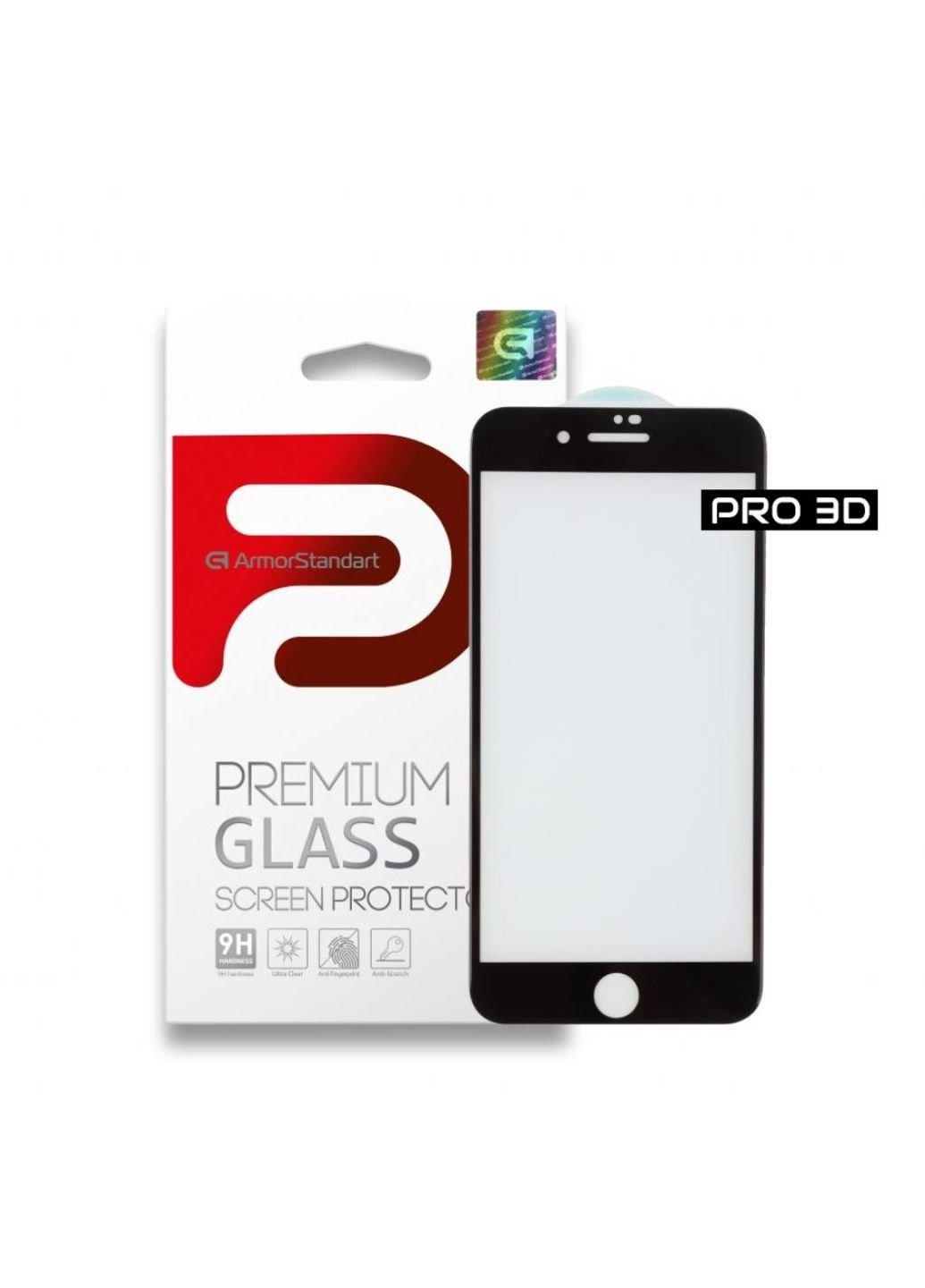 Скло захисне Pro 3D для Apple iPhone 8/7 Black (ARM55364-GP3D-BK) ArmorStandart (252400964)