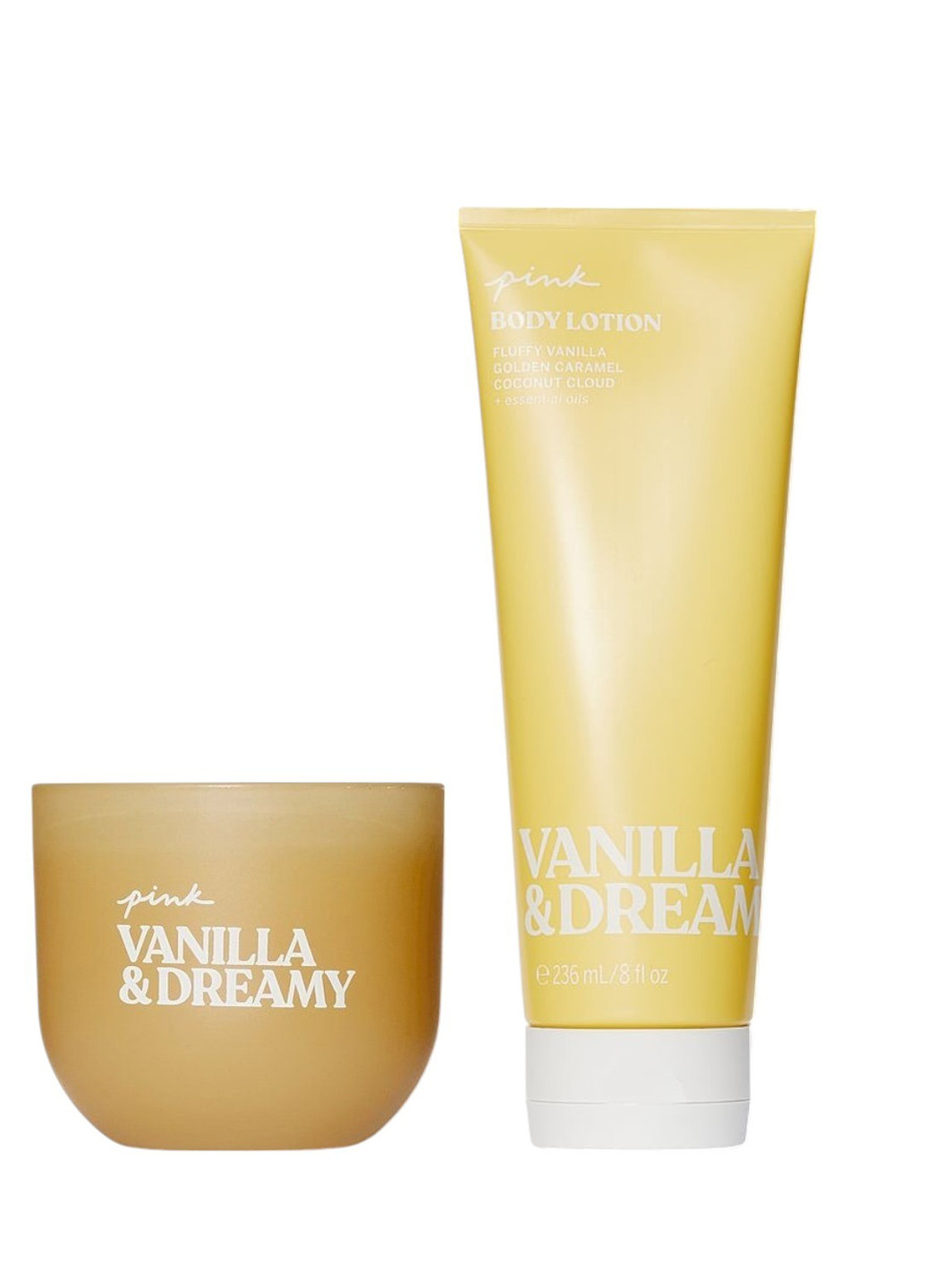 Косметический набор Vanilla & Dreamy Pink (лосьон 236 мл, свеча 184 г.) Victoria's Secret (341894896)