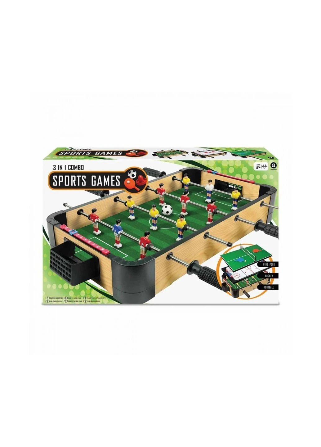 Настільна гра 3 в 1 Sports Games 50 см (6336634) Merchant Ambassador (254073378)