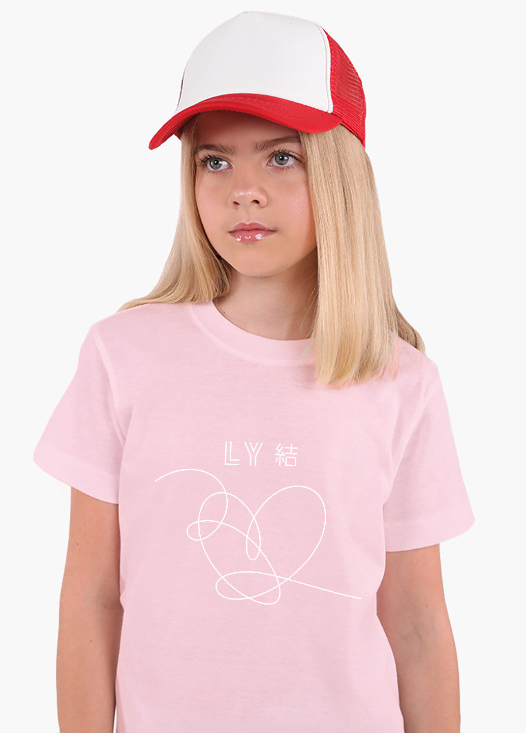 Розовая демисезонная футболка детская бтс (bts)(9224-1080) MobiPrint