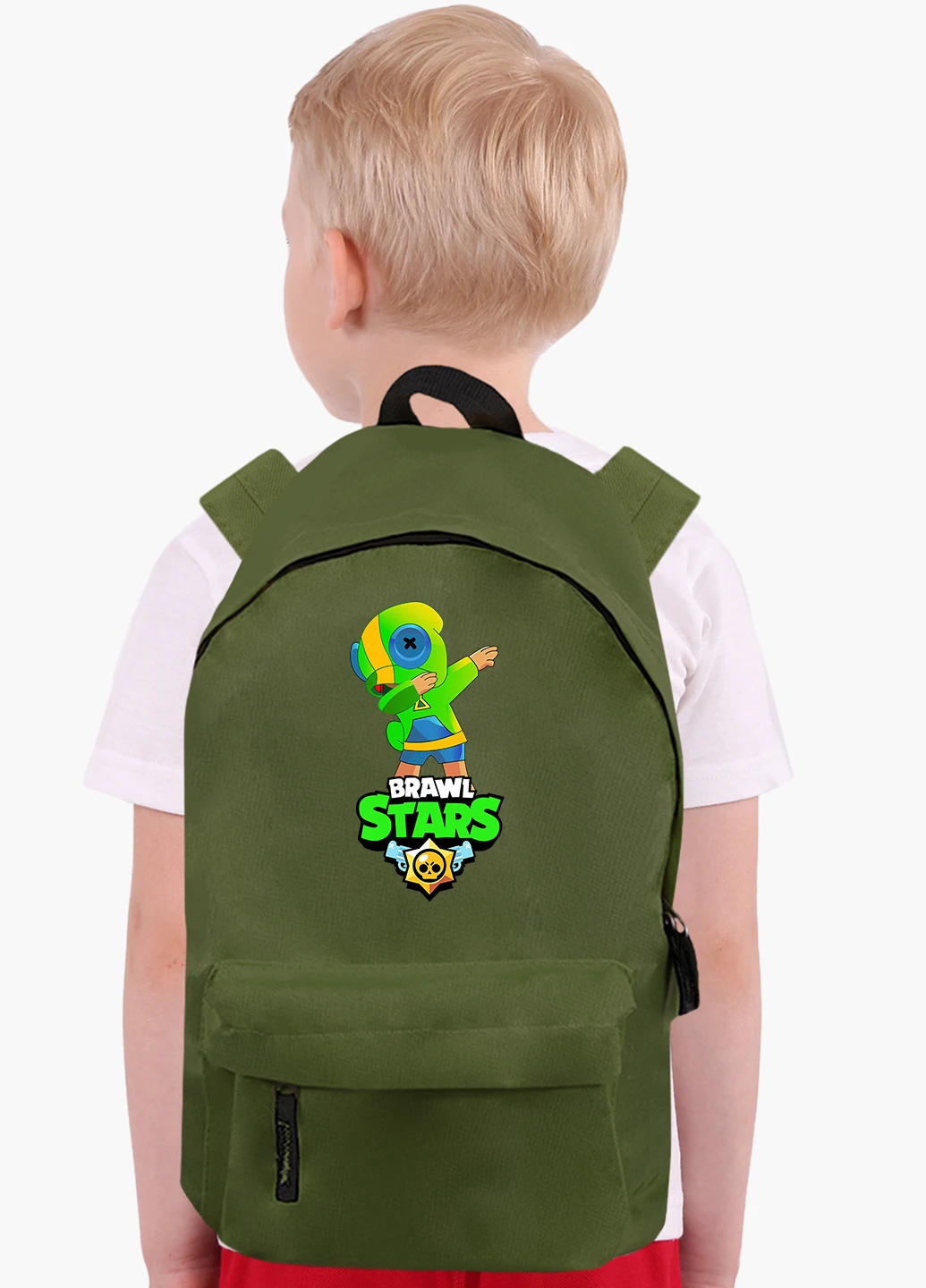 Детский рюкзак Зелений Леон Бравл Старс (Green Leon Brawl Stars) (9263-1705) MobiPrint (217075385)