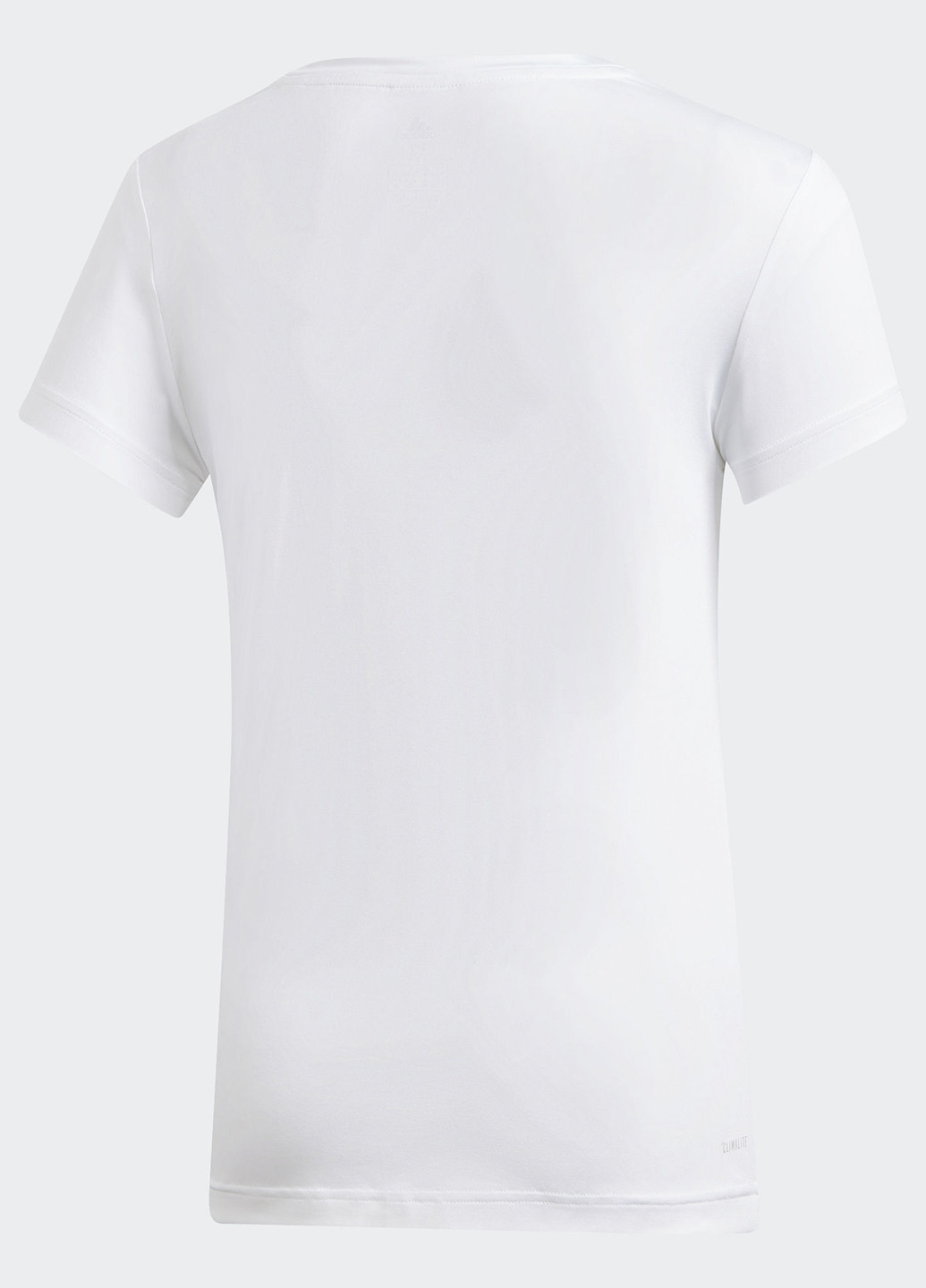 Белая демисезонная футболка с коротким рукавом adidas