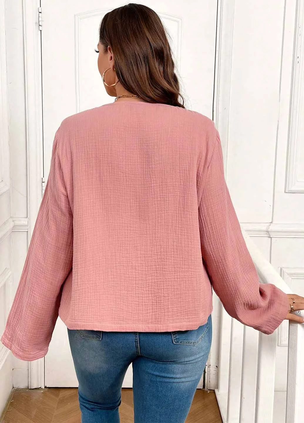Розовая блуза SHEIN