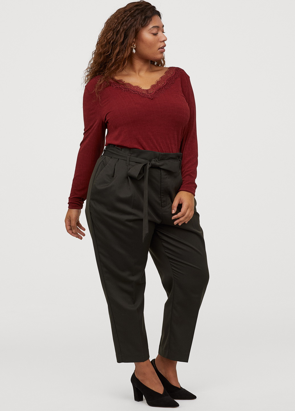 Терракотовая блуза H&M