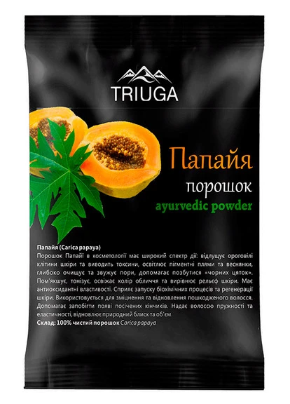 Порошок аюрведичний "Папая" Ayurvedic Powder Triuga Herbal (250116389)