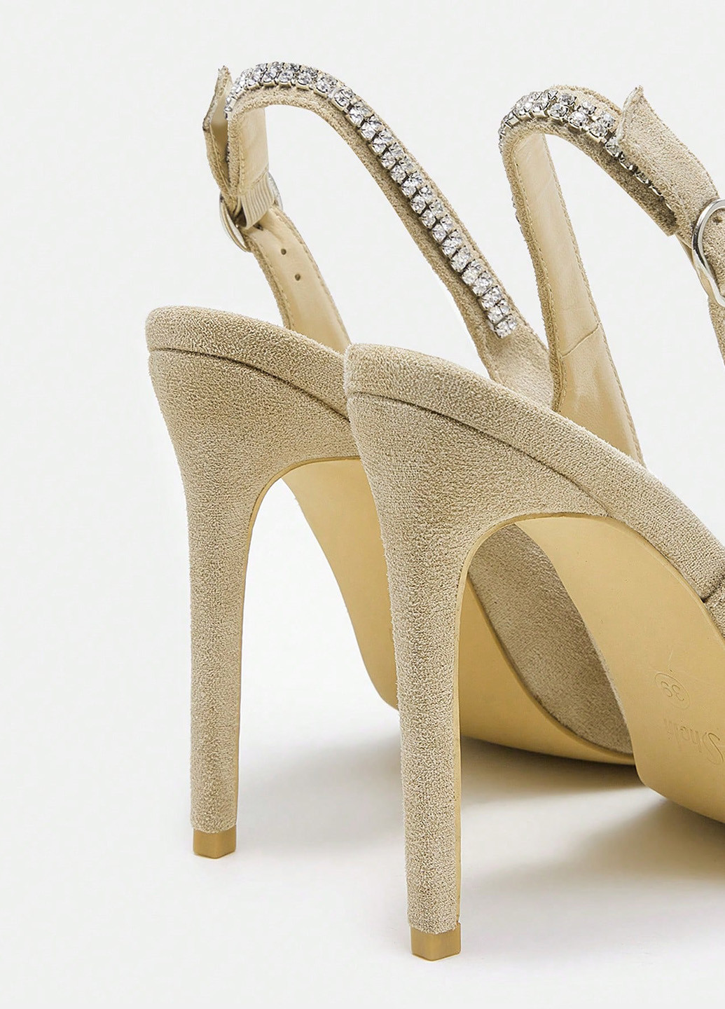 SHEIN Туфлі слінгбекі бежевий з текстиль, китай — літо (342722134)