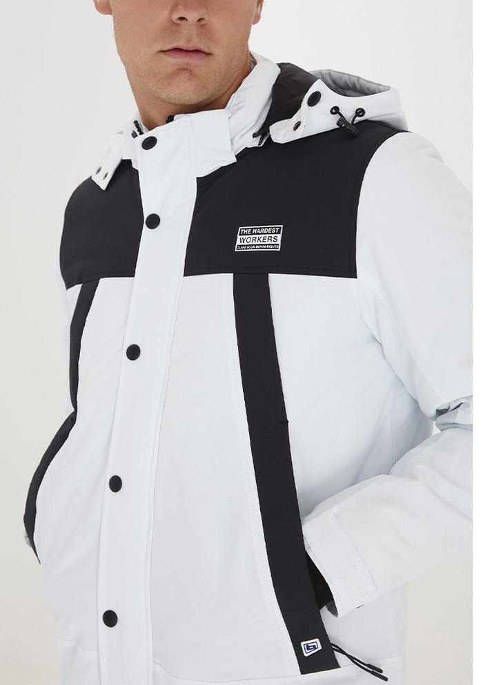 Черно-белая зимняя куртка Blend