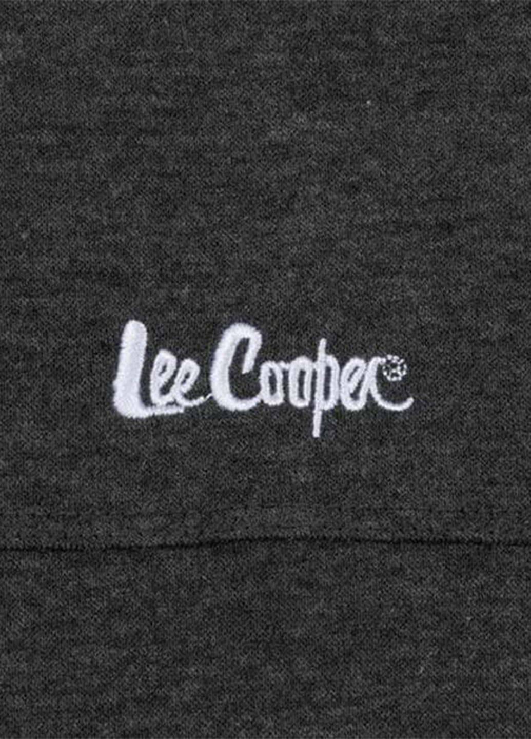 Світшот Lee Cooper - Прямий крій логотип графітовий кежуал трикотаж - (163088003)