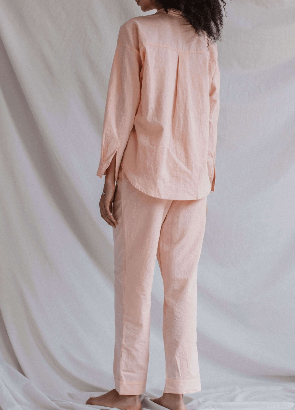 Персикова всесезон піжама жіноча apricot (l) рубашка + брюки Leglo