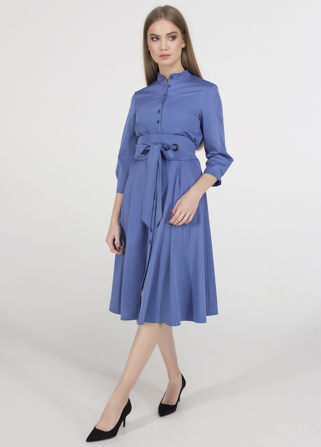 Блідо-синя кежуал сукня Viravi Wear однотонна