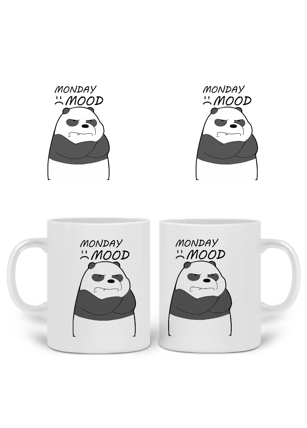 Кружка Вся правда про ведмедів (We Bare Bears) 330 мл горнятко керамічне (20259-2899) MobiPrint (224806212)