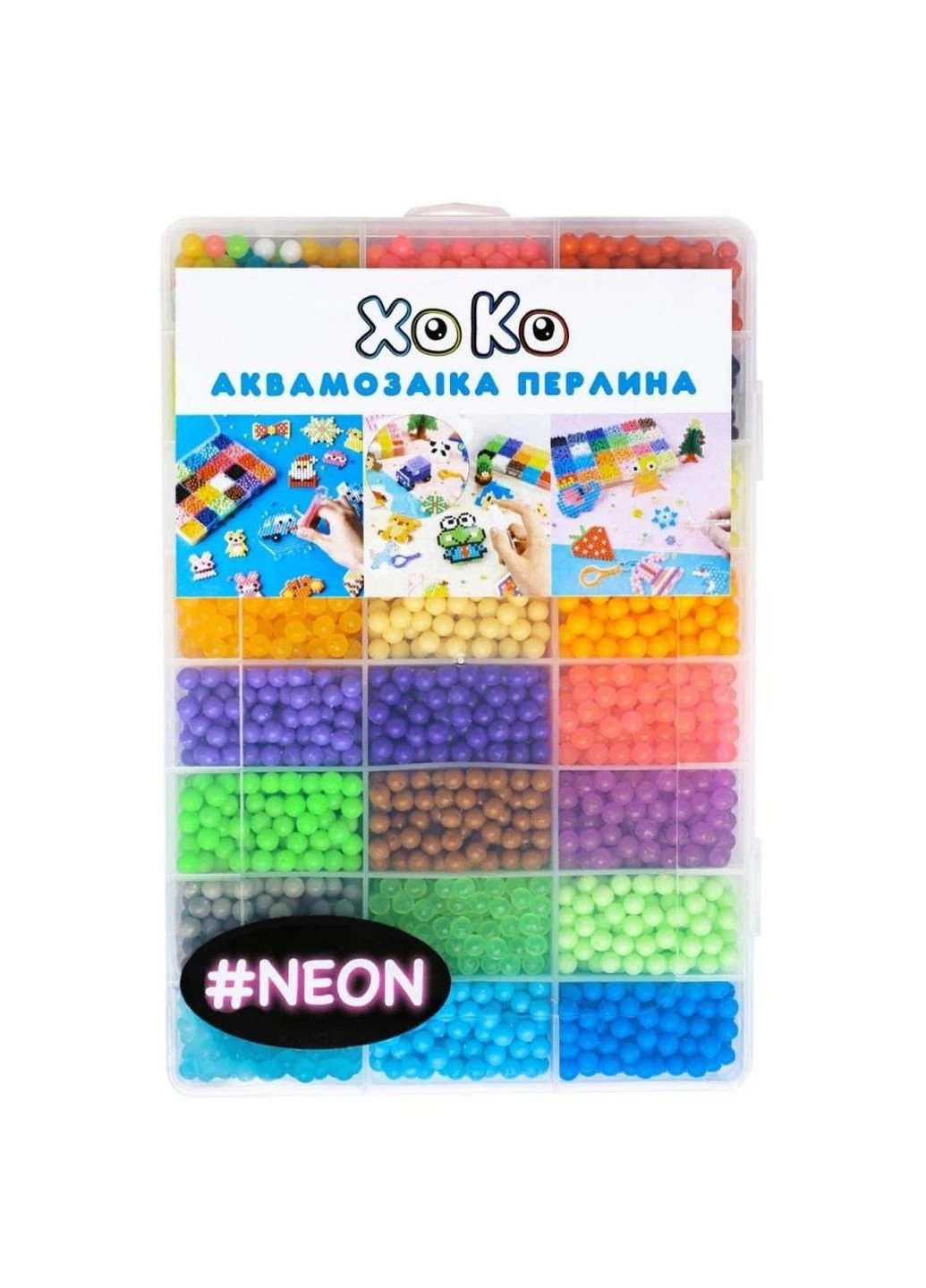 Набір для творчості Аквамозаїка Перлина 5500 Neon (XK-PRL-55GD) XoKo (249597041)