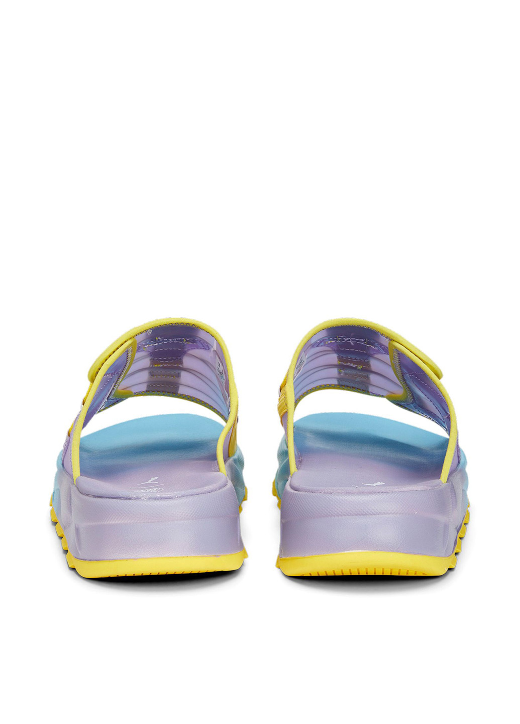 Фиолетовые шлепанцы Puma со шнуровкой